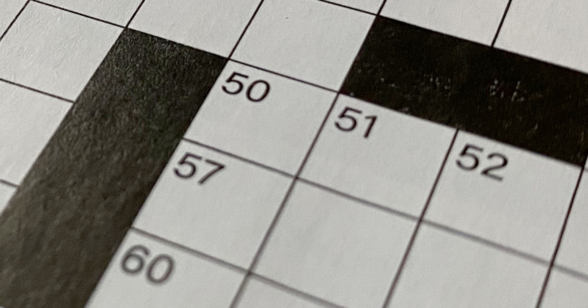 Crossword Puzzle - Source https://commons.wikimedia.org/wiki/File:Crossword_puzzle.jpg